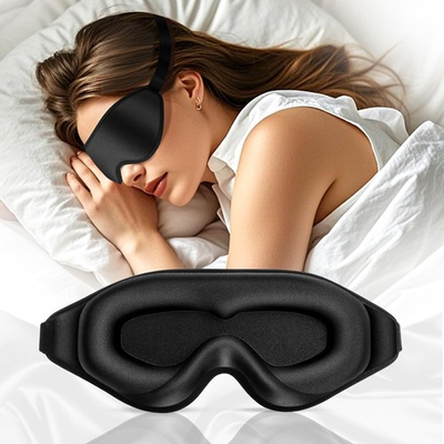 #ad 3D Deep Contoured Zero Pressure Sleep Eye Mask for Men amp; Women Blackout Blindfo $11.60