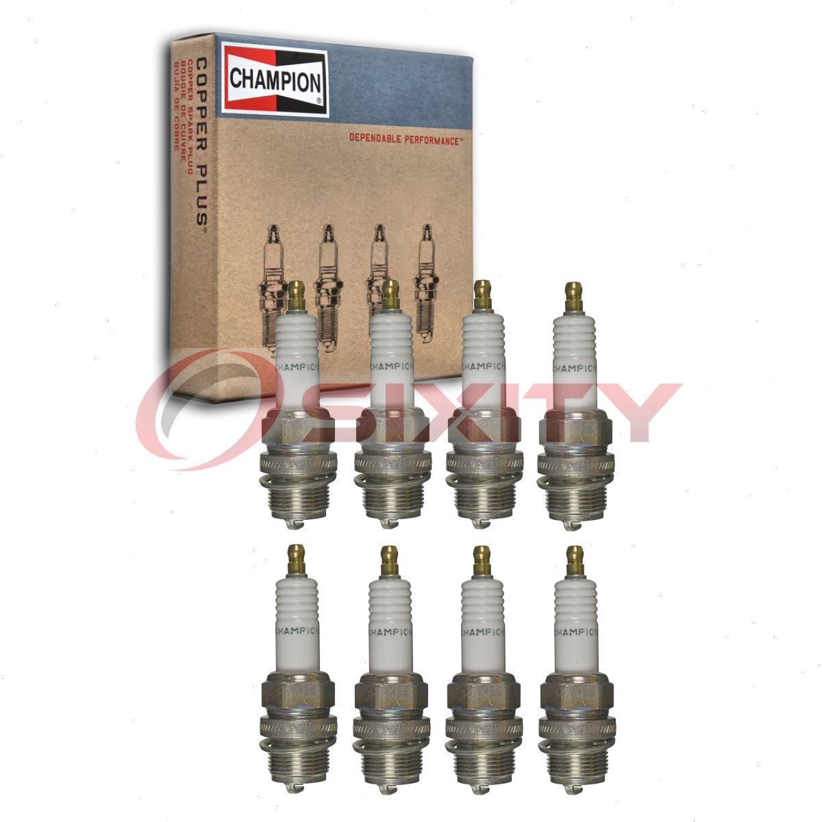 8 pc Champion Industrial Spark Plugs for 1922-1923 Cunningham Series V-4 iu