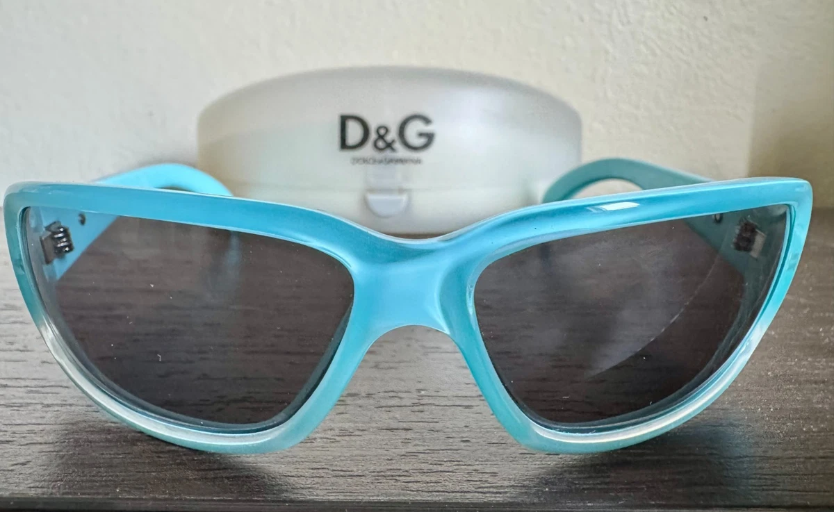 Dolce&Gabbana Blue Plastic Frame Sunglasses for Men for sale  display picture 1