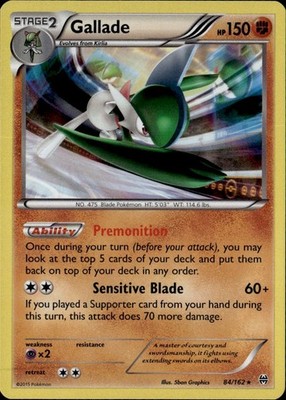 Gallade -  (Cosmos Holo) Holo Promo BLE Blister Exclusives 084/162 LP