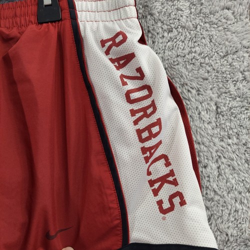 Nike Arkansas Razorbacks Women's DriFit Shorts Large Athletic Shorts Red - Picture 4 of 13
