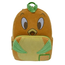 Loungefly Disney Parks Florida Orange Bird Mini Backpack Corduroy Bag