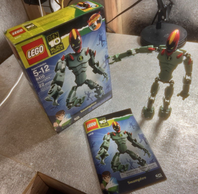 LEGO 8410 Ben 10: Alien Force: Swampfire including box and manual