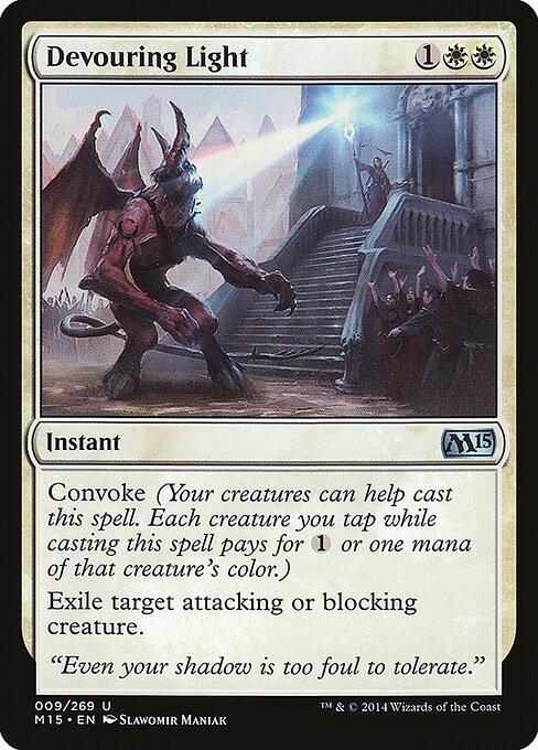 Devouring Light Foil Magic 2015 9 NM MTG