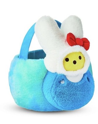 Peeps X Hello Kitty Easter Plush Bunny Basket Blue 11 x 10 inch New
