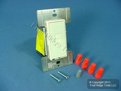 Leviton MRI06-1LA Almond Mural Decora Light Dimmer Switch Multi-Way 600W Preset
