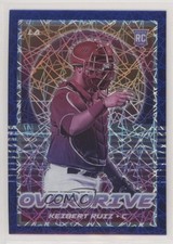 2021 Panini Chronicles Overdrive Blue Velocity Prizm Keibert Ruiz #5 qp4