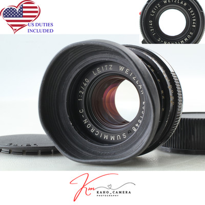 【美品】Leica SUMMICRON-C 40mm f/2.0 Near MINT w/ Hood] Leica Summicron C 40mm f2 Lens for M Mount From