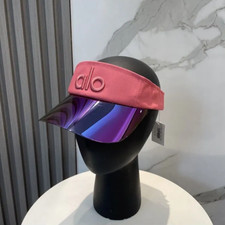 Pink Rose Sunshade Visor Hat UV Protection Face Shield Adjustable NWT
