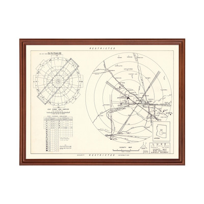 Old Map of Luke Air Force Base Vicinity, AZ 1951 - Vintage L