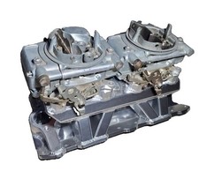 New Sbc Small Block Chevy Holley Sniper Intake With Dual Holley Demon 650 Carbs New Sbc Small Block Chevy Holley Sniper Intake With Dual Holley Demon 650 Carbs
