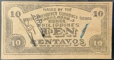 1942 PHILIPPINES EMERGENCY “BOHOL” PAPER MONEY - 10 CENTAVOS BANKNOTE!