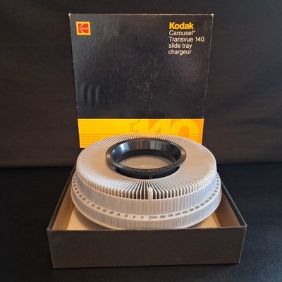 (Qty Avail) Vintage Genuine Kodak Carousel Transvue 140 Slide Tray CAT 184 0768