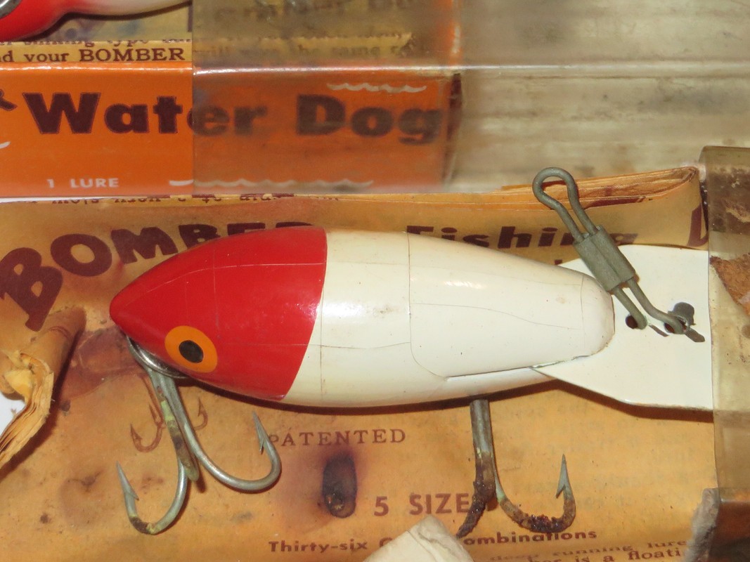Lot of 3 Bomber Waterdog Original / Torpedo Topwater Lures - Image 3