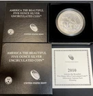 2010-P America The Beautiful 5 OZ Silver Uncirculated Coin Yellowstone in Box