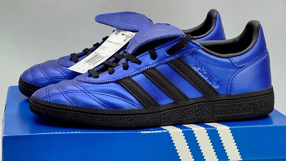 adidas Handball Spezial JH5602 Men’s Size 8 Lucid Blue Black Leather Sneakers Adidas Handball Spezial Lucid Blue Metallic | Mercari main image 3