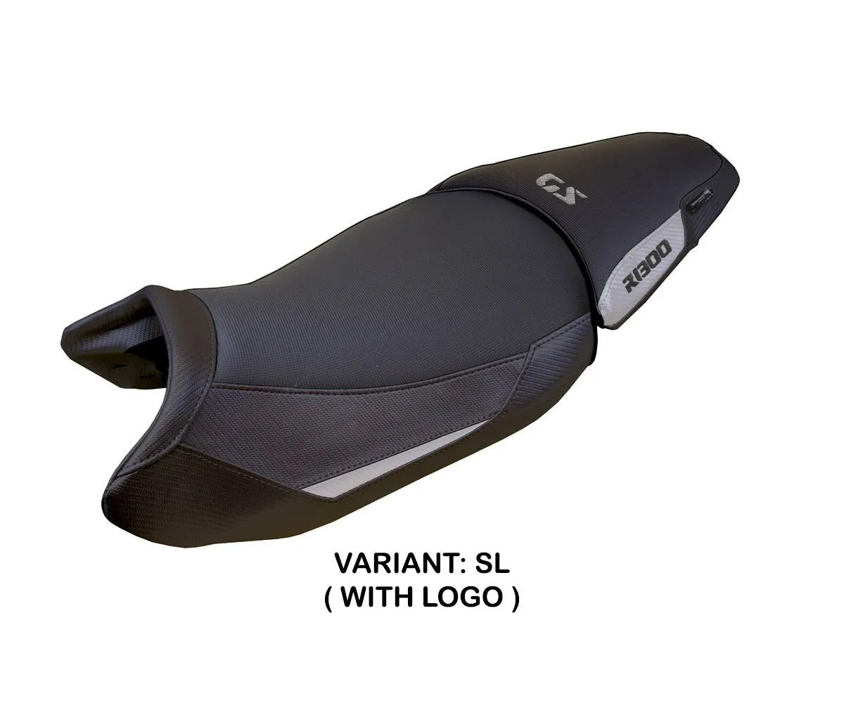 Seat saddle cover Koln Silver SL + logo Tpz compatible BMW R 1300 GS 2023 2026