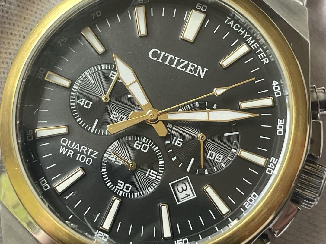 Citizen Chronograph 0520-S114250 Quartz Men's Watch Black Dial