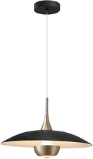 Modern Black  Gold LED Pendant Light Adjustable Kitchen Island Hanging Lamp