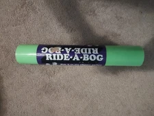 Vintage Green Ride A Bog Sled Toy Sliding Mat New