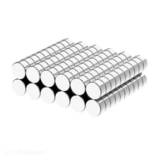 6 x 3 mm Neodymium Rare Earth Permanent Disc Magnets N42 (120 Pack)