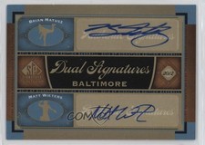 2012 SP Signature Edition Dual Signatures Brian Matusz Matt Wieters Auto 1b9b