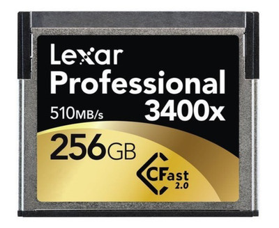 LEXAR PROFESSIONAL 256GB 3400x - CFast 2.0 Card - GOOD CONDITION