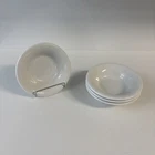 FIESTAWARE FIESTA SET OF 4 WHITE 6.5" STACKING BOWLS UNUSUAL & HARDER TO FIND