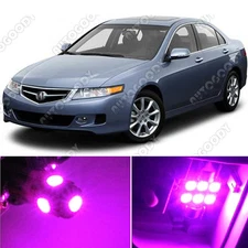 10 x Premium Hot Pink LED Lights Interior Package Kit for Acura TSX 2004-2008