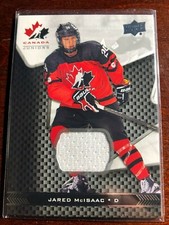 ...JARED McISAAC  #24...2018 TEAM CANADA JERSEY CARD
