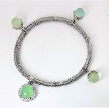 Bracciale donna elastico con pietre verdi Zoppini L1111_4408