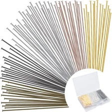Free Shipping 600Pieces Flat Head Pins for Jewelry Making DIY Straight Head Pins