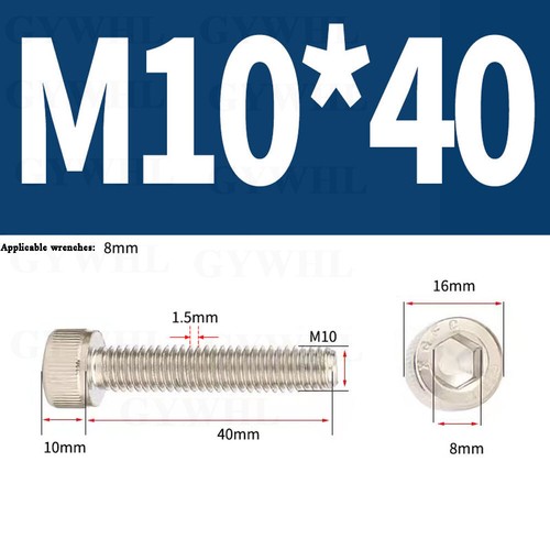 Nickel Plated Cap Screws Hexagon Socket Head Allen Key Bolts High Tensile 12.9 - Picture 170 of 254