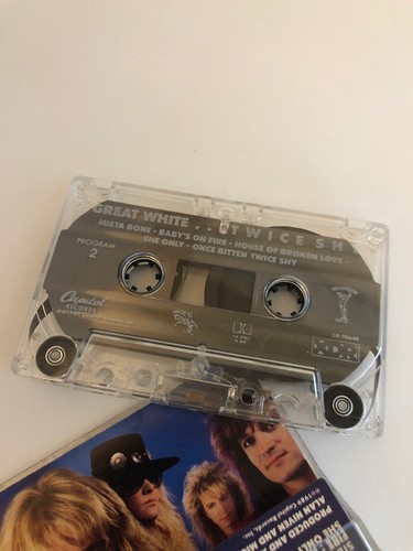 Twice Shy by Great White (Cassette, Jul-1996, Capitol/EMI Records) Shark Metal - Picture 4 of 6