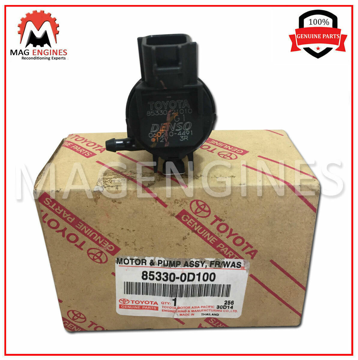 85330-0D100 GENUINE OEM MOTOR AND PUMP ASSY, WINDSHIELD