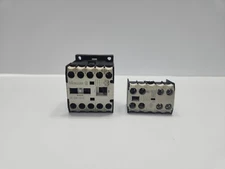 MOELLER DIL EM-10-G CONTACTOR WITH 22 DIL EM AUXILIARY CONTACT MODULE
