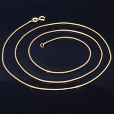 Schöne Schlangenkette 585er 14K 45cm ECHT GOLD NEU GESCHENK Idee Halskette
