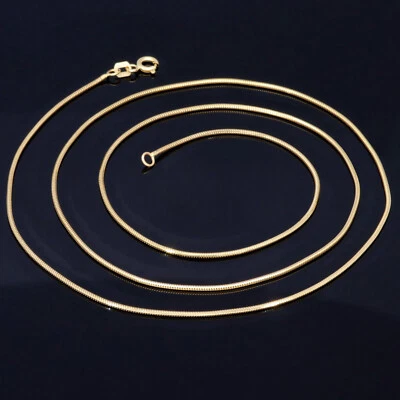 Schöne Schlangenkette 585er 14K 50cm ECHT GOLD NEU GESCHENK Idee Kette Halskette - Bild 1 von 4