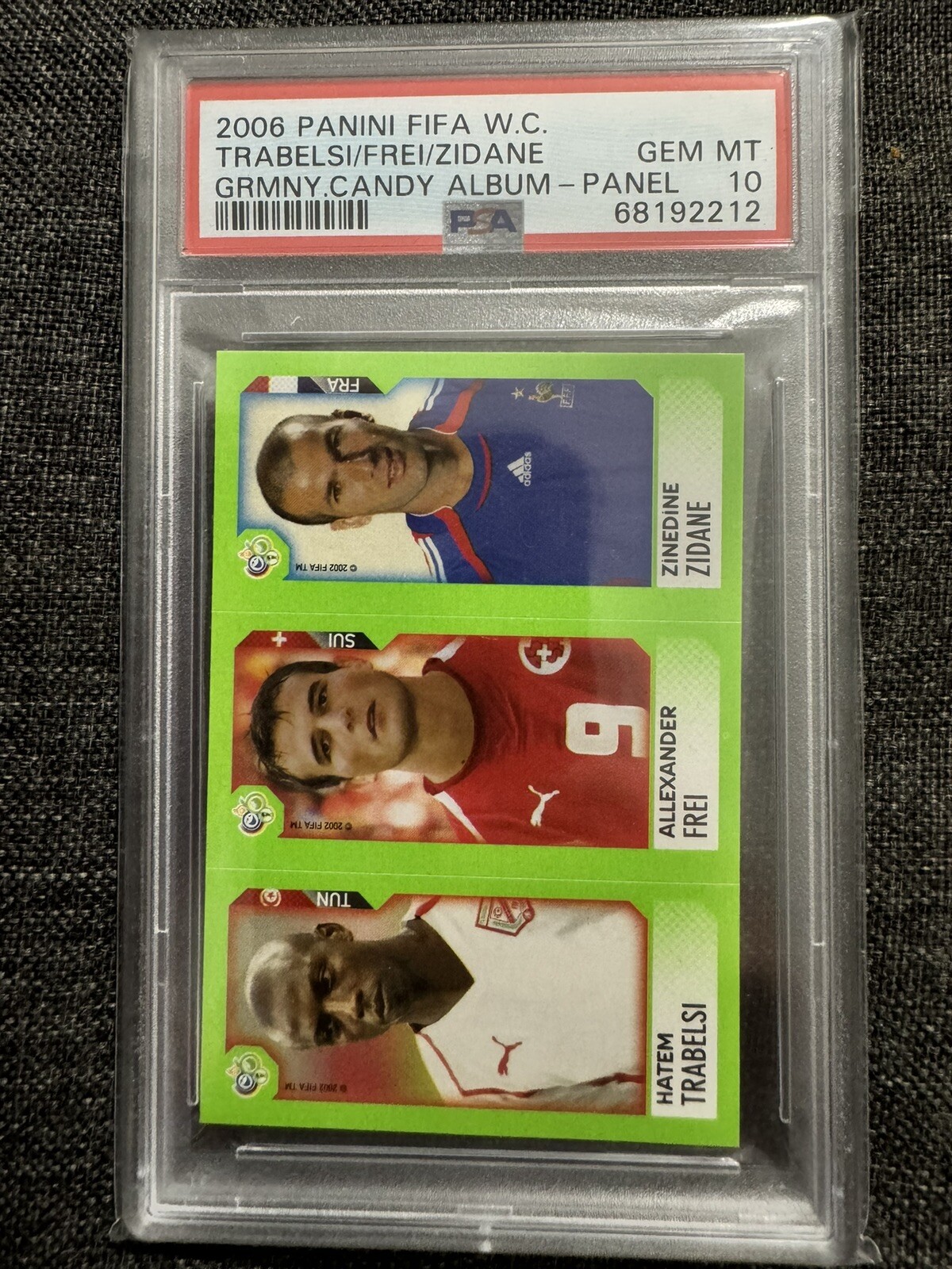 2006 Panini World Cup ZINEDINE ZIDANE #247 PSA 10 PERFECTLY GRADED 🔥🔥EPIC CARD