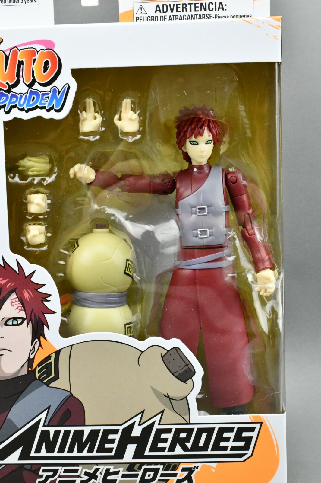 Boneco Bandai Anime Heroes Naruto Shippuden - Gaara (39606