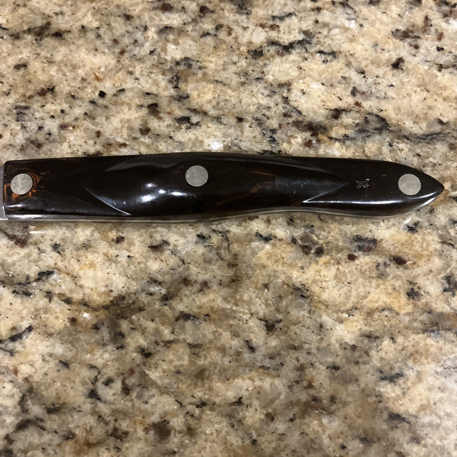 Cutco 1723 Carver Knife Slicer 9" Serrated Blade Brown Swirl Handle