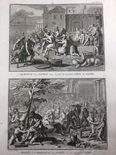 Peru In 1783 Inti Raymi God Of The Sun Cuzco Inca Llamas America Rare Engraving