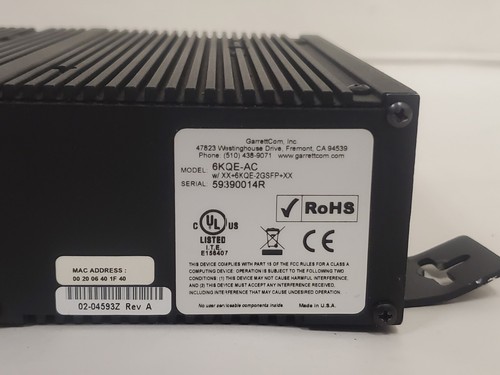 Garettcom MAGNUM MANAGED EDGE SCHALTER 6KQE - kein Strom - Bild 8 von 10