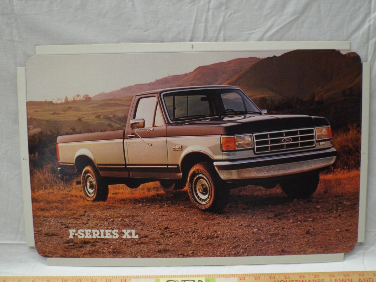 Dealership Showroom Sign/Promotional Poster 1988 Ford F150 4x4
