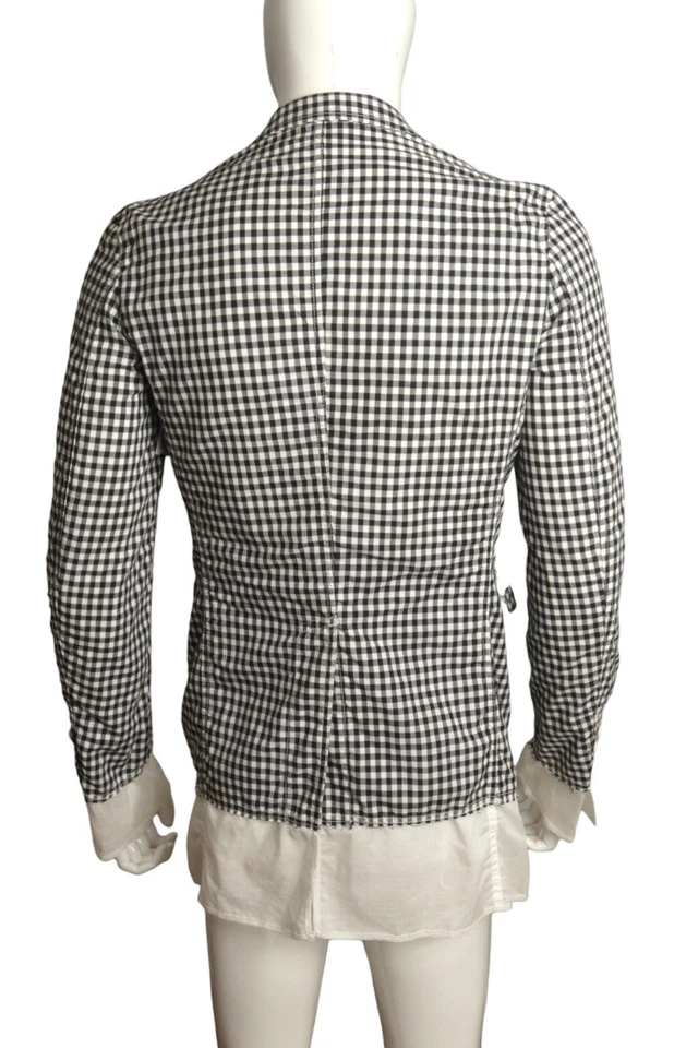 COMME DES GARCONDS- 2014 NWT Gingham Blazer, Size Small - Изображение 3 из 4