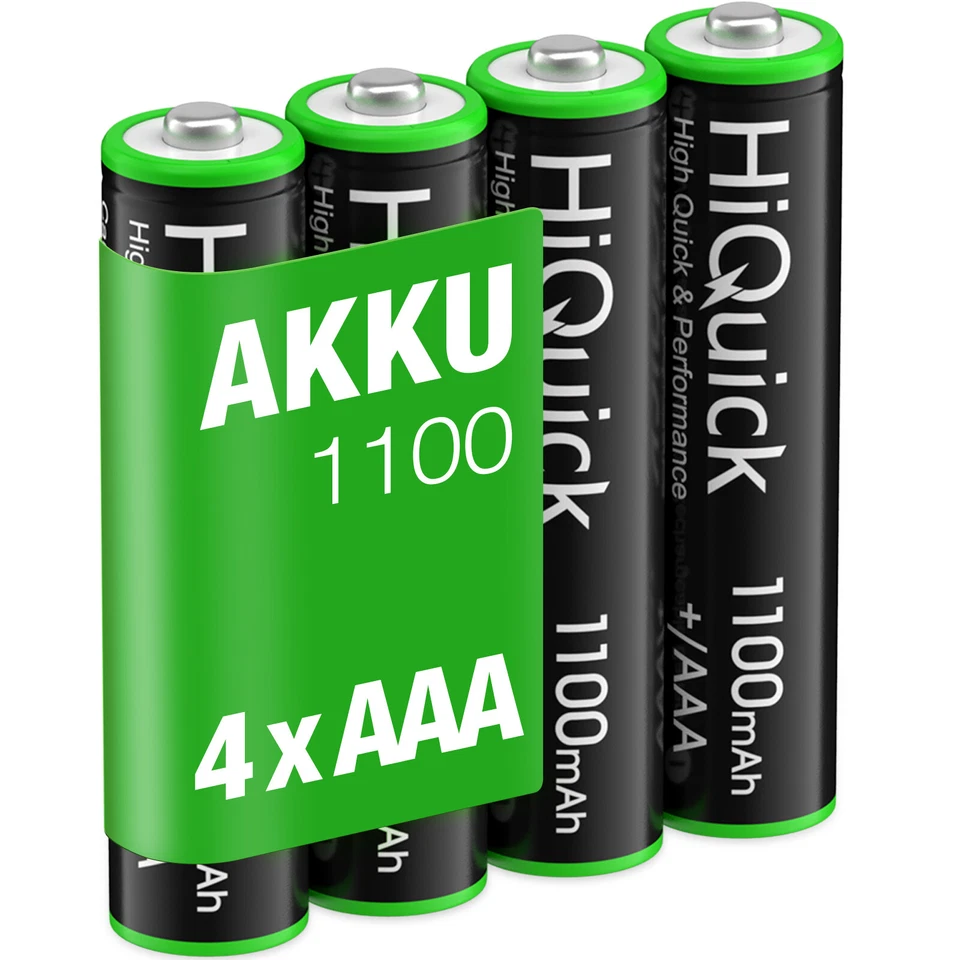 HiQuick Akku Ladegerät 1100/2800mAh AA AAA Wiederaufladbar Rechargeable Batterie - Bild 2 von 4