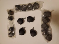 Lot of 16) 4 sets of 4 Caster Set for Office Desk Chairs Swivel Wheels Casters