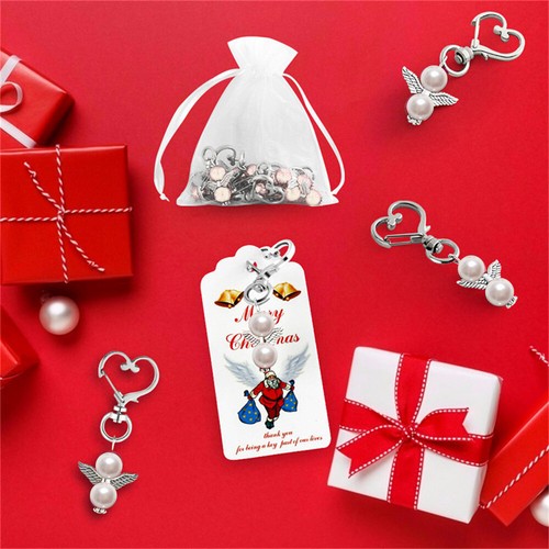 30Set Schutzengel Gastgeschenk Glücksbringer Hochzeit Taufe Kommunion Beutel - Bild 10 von 24
