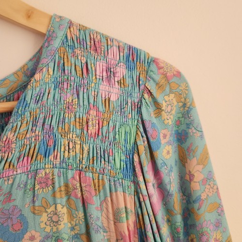 Spell & The Gypsy ~ Hibiscus Lane Button Gown Dress XL ( + XXL ) AUS 16 US 12 - Picture 11 of 17