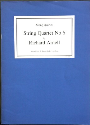String Quartet no.6 opus 170 by Richard Arnell
